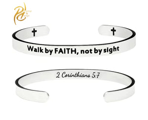 Walk By Faith Cuff Bracelet